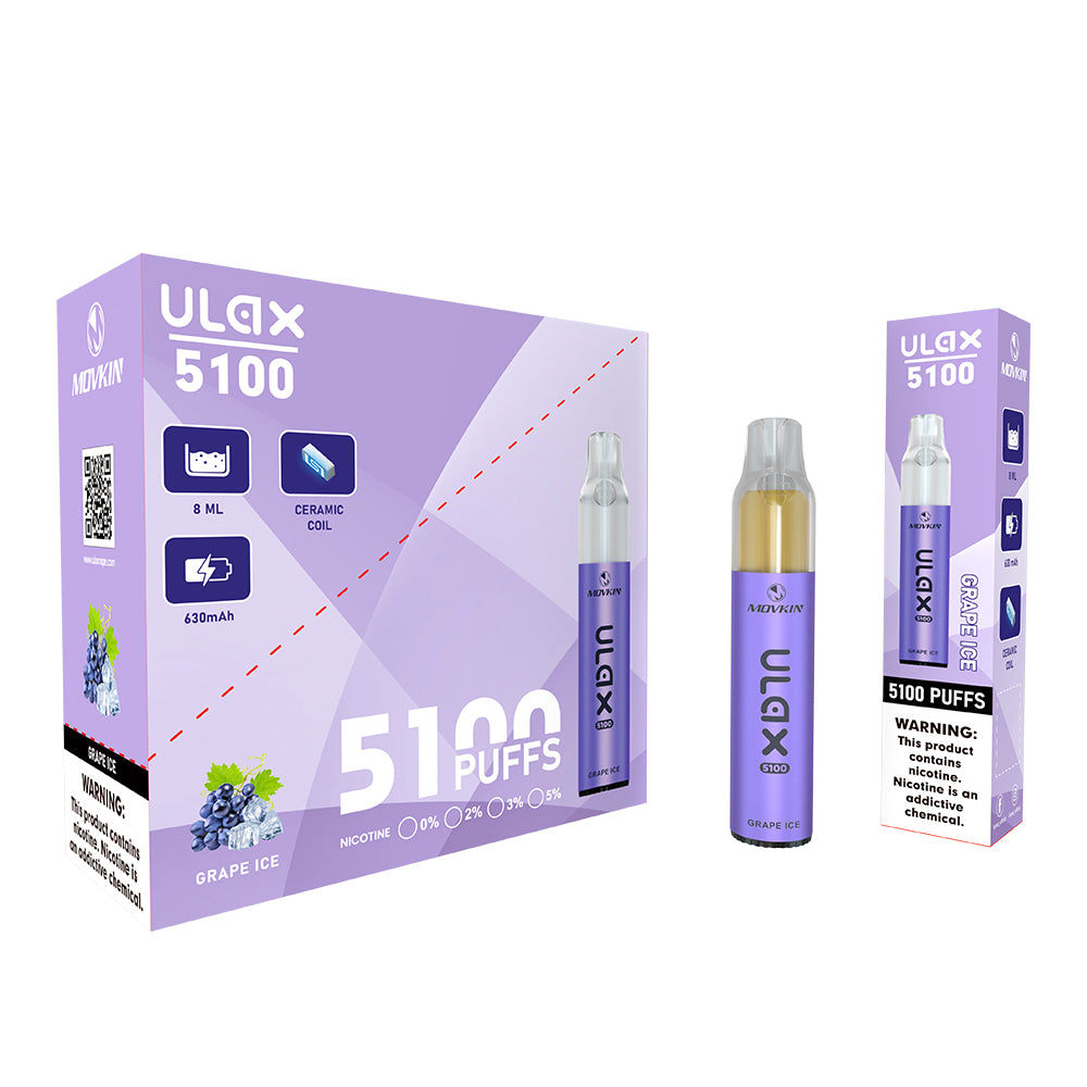 Ulax 5100 Disposable Vape Pod Device with Ceramic Coil Feelm Technology